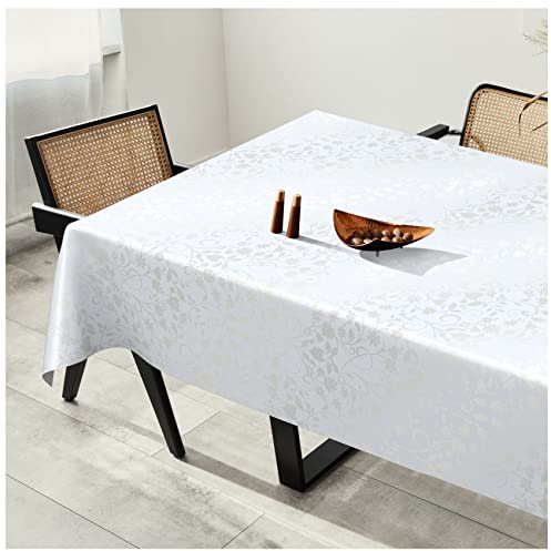 Wachstuchtischdecke Wachstuch Tischdecke abwaschbar Wachstischdecke Plastik-Tischdecken Glatt 160x140cm Schnittkante Memory