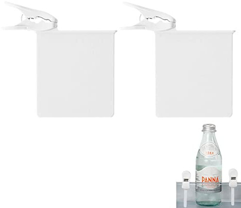 YTGER Refrigerator Divider Clip,Refrigerator Partition | Refrigerator Door Shelf Dividers, Fridge Clips, Small Object Partition, Storage Space Divider