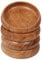 Lavaux Designs Holzschalen für Lebensmittel | Set mit 4 individuellen Schalen aus Akazienholz 20 x 5 cm (740 ml) | Genießen Sie Ihren Salat, Pasta, Reis, Acai, Smoothie, Suppe, Obst, Snacks