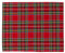 PARAMAISON Tovaglietta Americana Natalizia, Design Scozzese Rosso, Cotone Rettangolare, Natale Decorazioni Casa, Addobbi Natale per Cucina, Ottima Idea Regalo, 40x50 cm