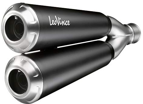 Rear silencer LeoVince SLIP-ON SBK GP DUALS, with catalytic converter for Fantic Caballero 125 Scrambler/Flat Track