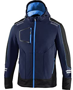Sparco Soft-Shell Tech, Blu-Azure, XL Unisex-Adulto