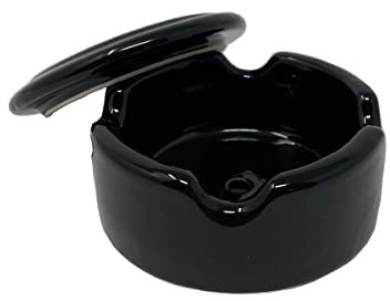 Porzellan Verteilerdose Retro Aufputz elektrische Abzweigdose Weiß/Schwarz nostalgische Wanddose | Abmessungen: Ø70 mm - h30 mm mit 4 Ausgängen. (Schwarz)