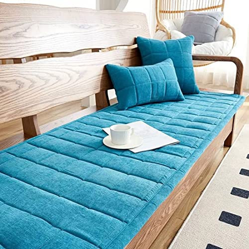 Couchbezug L U Form Ohne Armlehne,Sofabezug Ecksofa Sofabezüge 3,2,1,4 Sitzer Sofaüberwurf Decke Baumwolle,Couch Decken Überwurf Sofadecken Für Sitzfläche Sofahusse ( Color : Sea blue , Size : Blanket