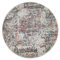 Paco Home Waschbarer Teppich Wohnzimmer Schlafzimmer Rund Vintage Muster Moderne Deko Orientalisch Ornamente Bordüre, Grösse:160 cm Rund, Farbe:Bunt