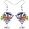 DOWAY Cute Acryl Ara Papagei Ohrringe Anhänger Anhänger Vogel Charms Hawaii Deko für Damen Mädchen Sommer Tiere Schmuck Geschenke (Hawaii L)