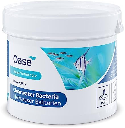 Oase BoostMix Klarwasser Bakterien 250 g - Abbau von Mulm, konzentrierte Mikroorganismen, für Süßwasseraquarium