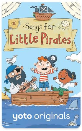 Yoto Songs for Little Pirates – Kids Musical Card for Use with Player & Mini All-in-1 Audio Device, Screen-Free Listening with Fun Singalong Music for Playtime, Parties & Travel, Ages 3+