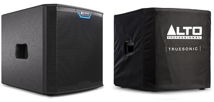 Alto Professional TS12S - 2500W 12-inch Subwoofer, Powered PA Speaker with 6 Selectable DSP Modes and Durable Slip-on Cover for TS12S Powered Subwoofer