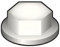 Bricoloco Bouchons de protection pour vis et écrous hexagonaux en polyéthylène haute densité - Bouchon de protection en plastique pour boucher les vis (Blanc RAL 9010 - M10, 200)