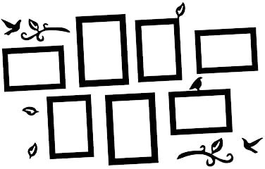 Veemoon 3d Rahmen Baum Geschnitzt Aufkleber Abnehmbare Aufkleber für Wohnzimmer Mu4197 Vinyl Aufkleber