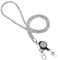 Soleebee Kartenhalter Trageband, Bling Strass Schlüsselband Lanyard mit Schlüsselring Kristall Halsband Damenkette Halskette Kit für Schlüsselanhänger ID-Kartenhalter (Silber mit Ausweis JoJo)