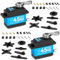 Miuzei 45kg Digital RC Servo 270° Servomotor Metall Getriebe für Auto Modellbau Car 1/10 1/8 1:12 Robot Arm Flugzeug 8,4V High Speed Torque Wasserdicht Servo+Motor Lenkservo mit 0.5M Kabel 25T Horn