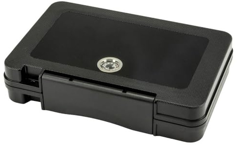 Passatore Reisehumidor aus Acryl, schwarz, mit Hygrometer, für 5 Zigarren