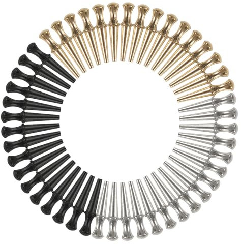 YCHUCH 48 Pcs Cribbage Board Pegs Metal Cribbage Pegs Pins Tapered Board Pegs For Cribbage Traditional Board Game