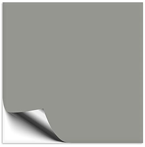 100 Stück Fliesenaufkleber 20x20 cm mittelgrau matt, selbstklebende Fliesenfolie für Küche & Bad, mit Aufkleber Fliesen einfach überkleben