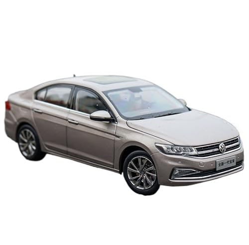 NNYIMJ For Original 1:18 2019 Brandneue BORA Modell Simulation Legierung Auto Drucken Spielzeug Für Autos Mit Lichtern Druckguss Modell (Gold)