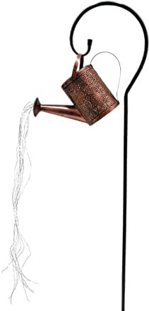 jojomis Guirnalda de luces solares LED para regadera, 26,5 x 11 x 18,5 cm