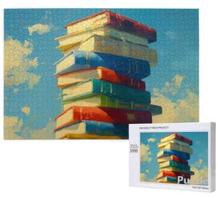 Puzzle 2000 Teile Erwachsene, Buch Puzzle Kunst Muster Design, Groß Holz Jigsaw 99x70cm Size mit Geschenkboxverpackung for Wanddeko Wohnzimmer, Geschenke für Frauen, Geschenke für Männer,Model753