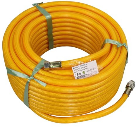 Manguera atomizadora 25m - flexible y resistente, ideal para jardines, con conexión rápida y atomizador ajustable para un riego eficiente.*