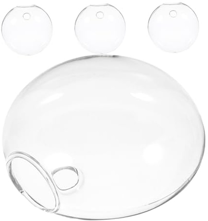 BESPORTBLE 4pcs Wall Hanging Glass Terrarium Planter Vase for Indoor Plants Wall Mounted Plant Pot Decor Glass Hanging Planter for Home Garden