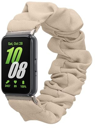 kwmobile Ersatz Armband kompatibel mit Samsung Galaxy Fit 3 - Smartwatch Scrunchie Haargummi Design - Innenmaße 14-19 cm