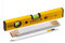 Stabila 15976 Heimwerker-Set mit Wasserwaage, Maßstab und Zimmermannsbleistift, 3 Stück