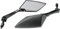 Koso OA016CK2 Spiegel im Carbon-Look, klares Glas, M10-Gewinde, TT-Stil