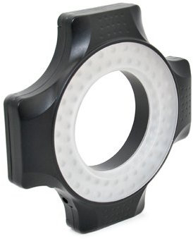 JJC Makro-LED-Leuchten, 60 Stück, Voll dimmbar – für Objektive mit 49 mm, 52 mm, 55 mm, 58 mm, 62 mm, 67 mm Gewinde