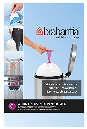 2X 20 Brabantia Perfectfit Bin Bags C, 10-12 Litre