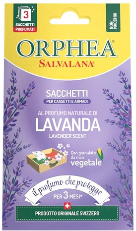 ORPHEA Sacchetti Profumati Lavanda Prodotti anti insetti