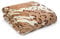200x220 cm XXL Kuscheldecke Fleecedecke Wohndecke Microfaser Tagesdecke Decke Mikrofaser weich sanft kuschelig getüpfelt Tupfen Creme beige