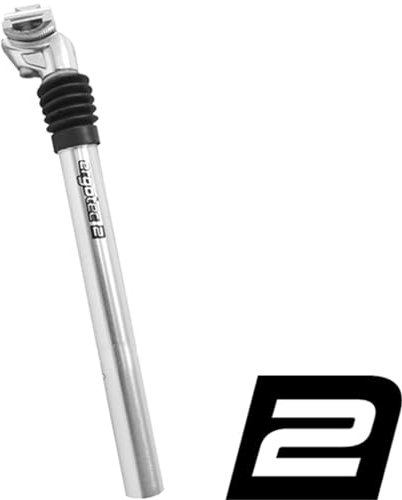 Humpert Ergotec SP-3.0 Patent Feder-Sattelstütze Ø25,4mm 40mm Silber Stadtrad Aluminium Sattelstützen
