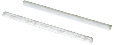 Drawer Runner Slides Guide Rails Plastic for 17mm Grooved Drawers Length 350mm with Plugs (Sold as Pair = 2 Pieces)