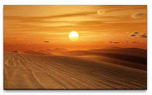 Paul Sinus Art Bilder XXL Wüste 120x70cm Wandbild auf Leinwand