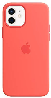 Apple Coque en Silicone avec MagSafe (pour iPhone 12, 12 Pro) - Rose agrume