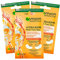 Garnier SkinActive Anti-Müdigkeit Augenkontur-Maske mit Orangensaft und Hyaluronsäure für matte und müde Augen - 3 Packungen à 1 Anwendung