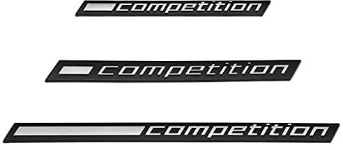 WWFAN Concorrenza Auto Logo Sticker Emblem Badge Batton Decalcomania for BMW Thunder Edition. M1 m2 m3 m4 m5 m5 m7 m7 m8 m x3 x4 x5 x6 z4 Audi. Tts. (Color Name : S Competition)