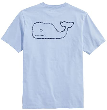 Vineyard Vines Men's Short-Sleeve Vintage Whale Pocket Tee T-Shirt, Jake Blue, L