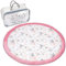 Tapis d'eveil chambre bebe - Matelas de sol enfant pour eveil jeux au de parc Tapis en Coton et epais pour bébé et enfants 100 cm Rose sauvage