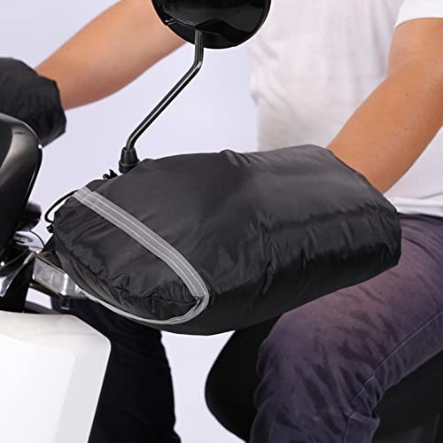 XGOPTS Motorcycle Handlebar Gloves Motorcycle Handlebar Muffs Winter Thickened Waterproof Windproof Scooters Snowmobiles Bicycles Handlebar Hand Muffs Motorbike Handlebar Gloves Muffs Hand Warmer