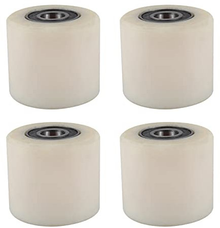 4 palettes rotatives en nylon beige + argent 80 x 70 mm