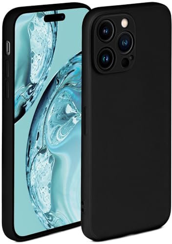 ONEFLOW Custodia morbida in silicone per iPhone 14 Pro con protezione della fotocamera, custodia in silicone con protezione elevata per display, cover posteriore protettiva, custodia morbida per