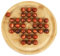 TOWO Holz-Solitaire-Spiel – Peg Solitaire Puzzle-Spielzeug – Klassisches Brettspiel, Marmor-Schach, Gedankenspiel, 22.5 cm, rundes Brett mit Holzkugeln, EIN-Spieler-Gameplay, Denksport-Puzzle