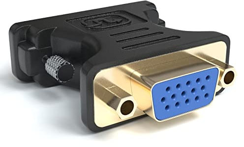 Xingdianfu DVI auf VGA Adapter 24+5 Stecker TFT Monitoradapter für Beamer Computer PC Monitor