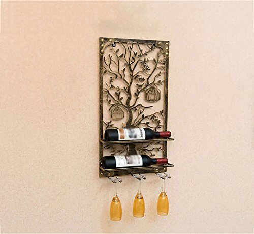 porte-bouteilles en métal Porte-bouteilles muraux en fer de style européen Porte-bouteilles de vin rouge multi-bouteilles Porte-bouteilles créatifs à l'envers (noir, bronze, blanc, trois couleurs
