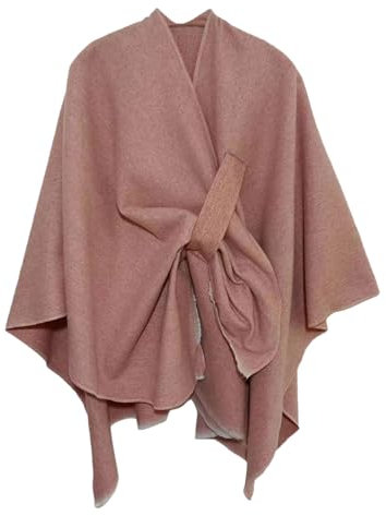 HANXIULIN Damen Schal Schwarz Mit Knöpfen Damen Strickschal mit Wolle Soft Wrap Dreieckschal Retro Schal Mehrzweckschal für Frauen Scarf