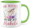 Pagma Druck Häkeln Tasse mit Spruch - Geschenk Mir reichts - Ich geh Häkeln - Kaffeetasse 330ml aus Keramik - Häkeln Strickzubehör Kollegin Freundin Geschenkidee lustig Teetasse Kaffee-Becher