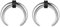 ZS 2 Stück Pincher Tapers Septumringe, 2G 4G 6G 8G 10G 14G 16G Buffalo Horseshoe Stretcher Expander Piercing Zum Dehnen Von Durchbohrten Nasen Ohr Messgeräten (12g, 11mm)