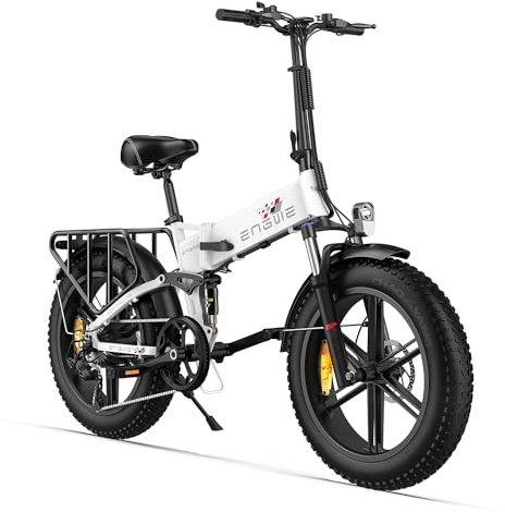 ENGWE MTB Electric Bike Folding E-Bike for Adults, ENGINE X 20×4.0 With Thick Off-Road Tyres, 48V 13Ah Replaceable Lithium Battery Range Up To 120KM, 25KM/H 7-Speed Full Suspension Ebike